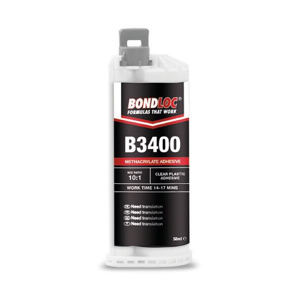B3400 – Clear Acrylic and PMMA Bonder