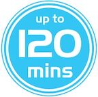 up to 120 minutes